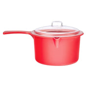 Pendeford Red Sauce Pan & Lid Small 0.5L