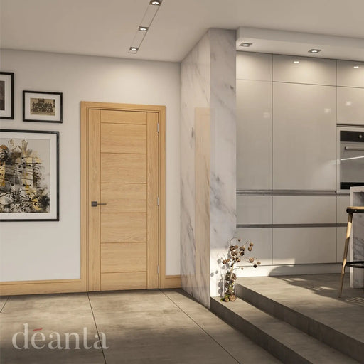 Deanta Seville Prefinished Oak Door 1981 x 838mm