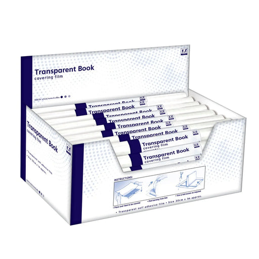 I G Design Transparent Book Covering Film 30cm x 1m Approx