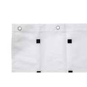 Croydex Shower Curtain 1800mm White, Black Squares & Dots