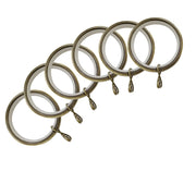 Jones Interiors Cosmos Metal Rings Antique Brass Pack 6