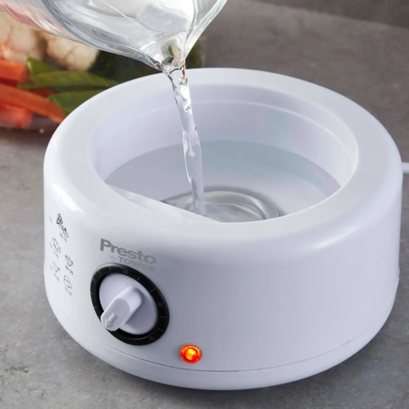 Tower Presto 2 Tier Steamer White 400w