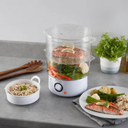 Tower Presto 2 Tier Steamer White 400w