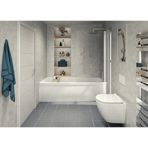 Perform Panel Bathroom & Shower Panel 2400mm x 600mm Cloudy Marble
