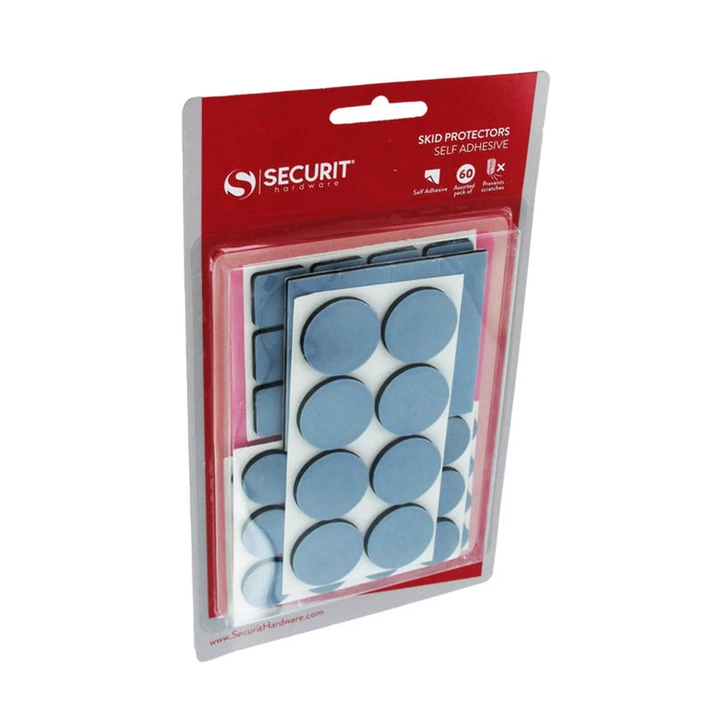 Securit Self Adhesive Skid Protect Pack 60 Assorted