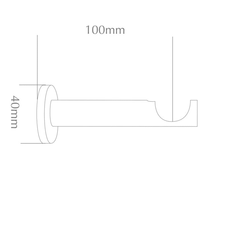 Jones Interiors Cosmos Barrel Bracket Matt Nickel
