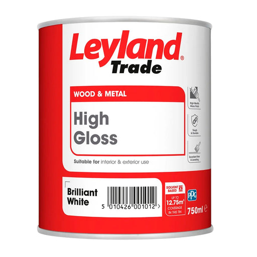 Leyland Trade High Gloss Brilliant White 750ml