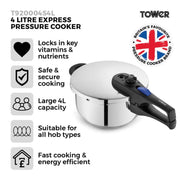 Tower Pressure Cooker 22cm 4L