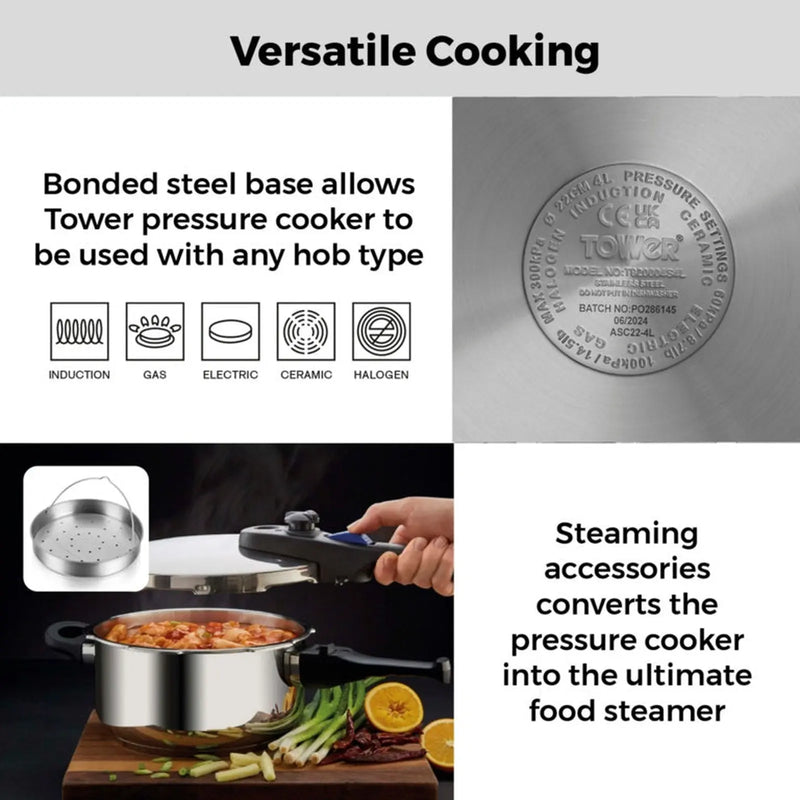 Tower Pressure Cooker 22cm 4L