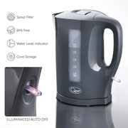 Quest 1.7L Jug Kettle Grey