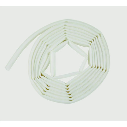 Woodside TPE Rubber Strip Draught Excluder Omega Section 6m White