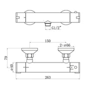 Deva Thermostatic Bar Valve With Fast Fix Kit