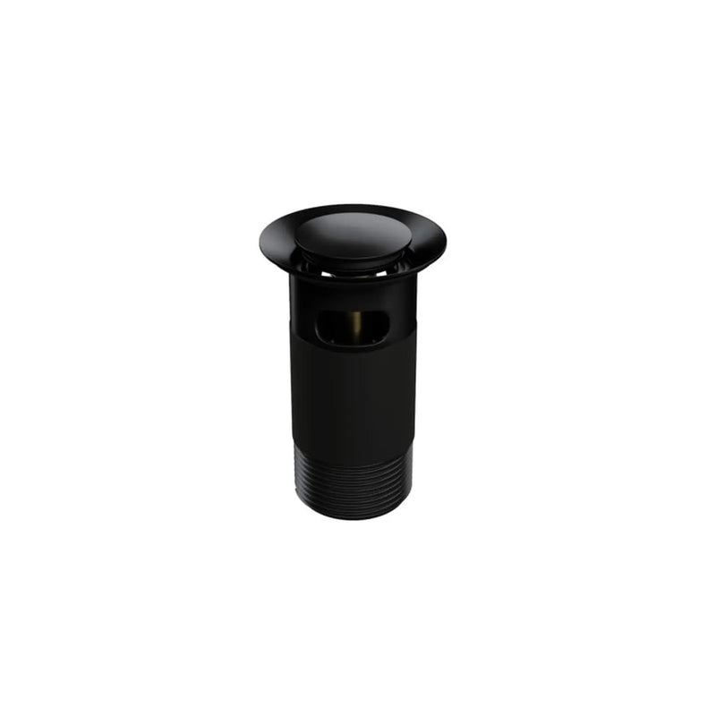 Top Fix Slotted Basin Waste Matt Black