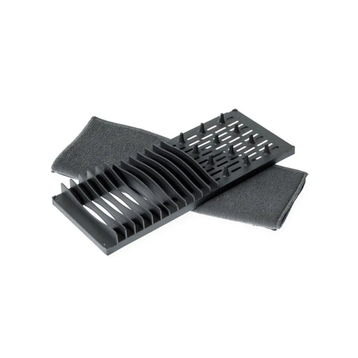Casa & Casa 2 In 1 Drying Mat With Rack Grey