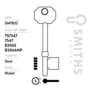 Smiths Locks ERA Fortress Mortice Key Blank Pack 10