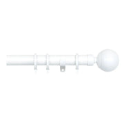 Jones Interiors Cosmos 28mm Metal Curtain Pole Kit White 240cm