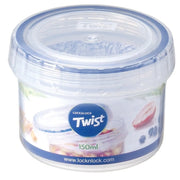 Locknlock Round Food Storage Containers with Twist Lids 150ml (77 x 58mm)