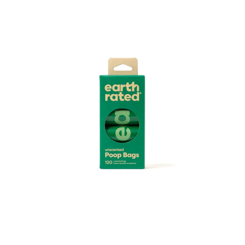 Earth Rated 120 Poop Bags 8 Rolls Unscented