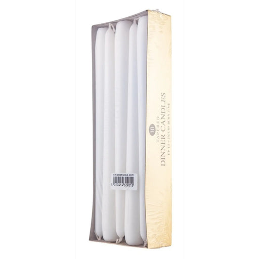 Price's Candles Dinner Candles Pack 10 White