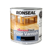 Ronseal Diamond Hard Floor Varnish 2.5L Satin Ebony