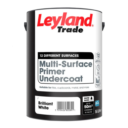 Leyland Trade Multi Surface Undercoat 5L Brilliant White