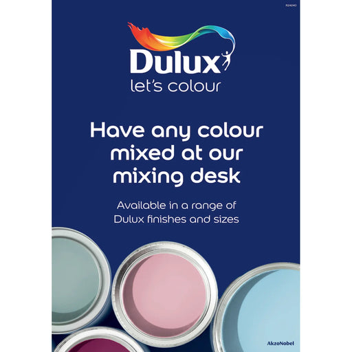 Dulux Retail Independent Colour Mixing Poster A3