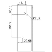 Picardy Arris Rail Bracket 200mm