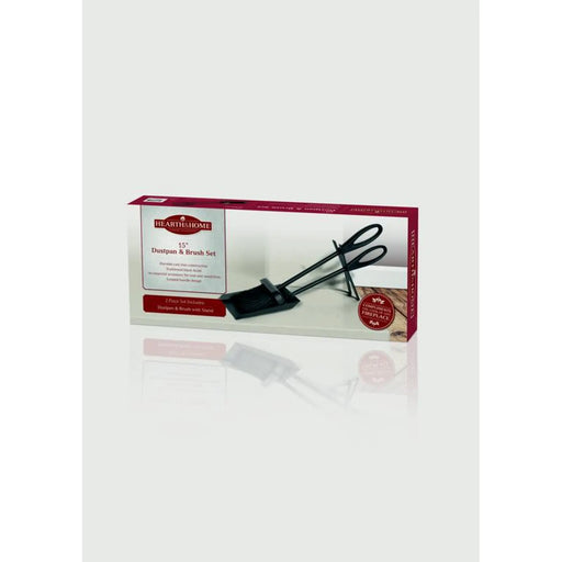 Hearth & Home Fireside Dustpan And Brush Set Black 15"