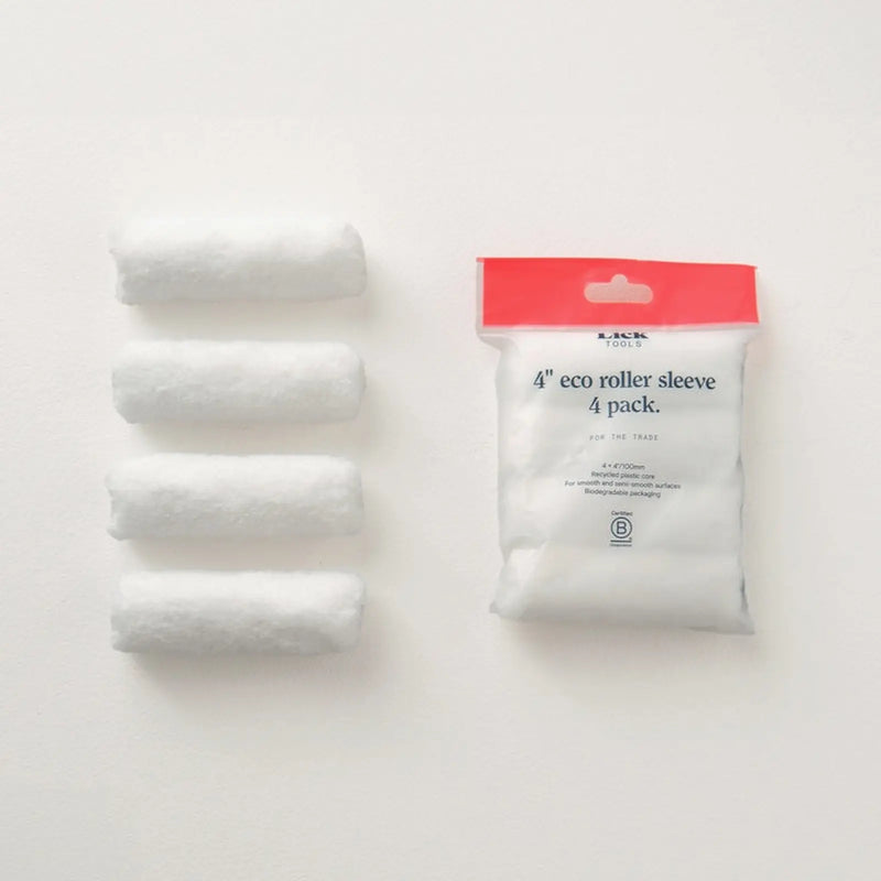 LickTools Eco Roller Sleeve - Mid Pile 4" / Pack of 4