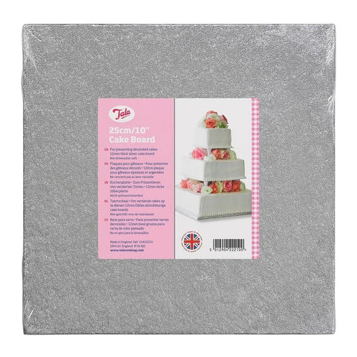 Tala Square Silver Cake Drum 12mm 10inch