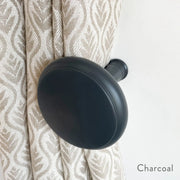 Jones Interiors Shore Wood Holdback Charcoal Pair
