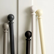 Jones Interiors Shore 35mm Wood Curtain Pole Kit Black 240cm