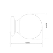 Jones Interiors Shore 35mm Wood Curtain Pole Kit Black 240cm