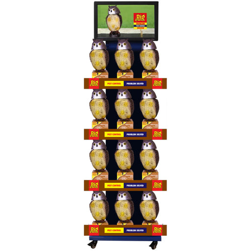 The Big Cheese Wind Action Owl Dispaly Unit