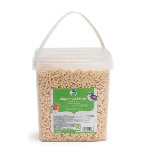 Rspb Super Suet Pellets With Mealworm 3kg Tub