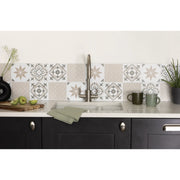 d-c-fix® Self Adhesive Wall Tile Jamila Olive 15cm x 15cm / Pack Of 6