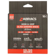 Abracs Hook & Loop Disc Pack 10 125mm