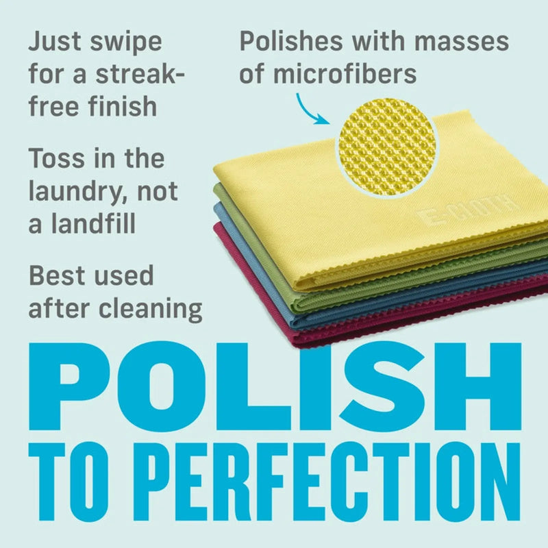 E-Cloth Glass & Polishing Clothes Pack 4
