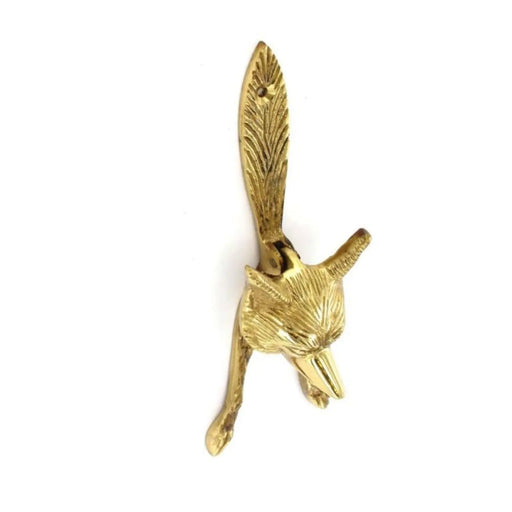 Securit Brass fox head knocker face fix 150mm, pack of 5 - only available by special order
