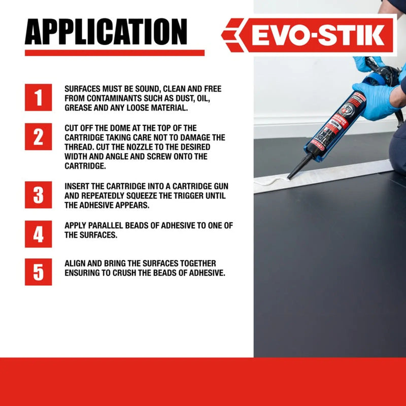 Evo-Stik Sticks Like Sh*t Turbo White 290ml