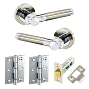 Securit Venus Latch Door Handle Pack Stainless Steel