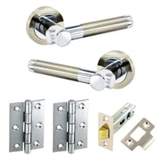Securit Venus Latch Door Handle Pack Stainless Steel