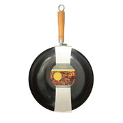 Basiks Carbon Steel Wok + Wood Handle 30cm