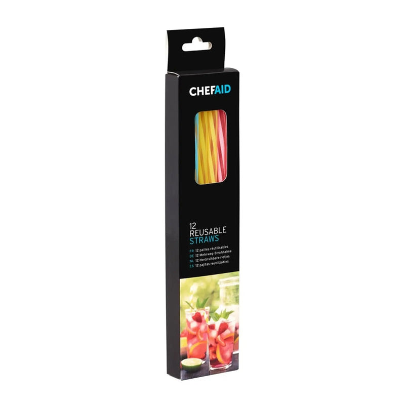 Chef Aid 12 Reusable Straws