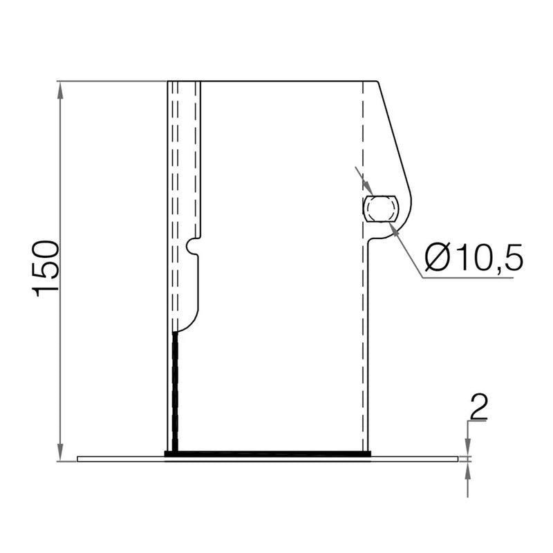 Picardy Bolt-Down & Grip Support 75x75mm