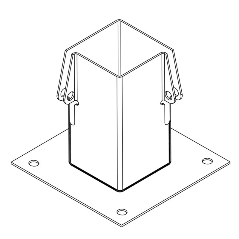 Picardy Bolt-Down & Grip Support 75x75mm