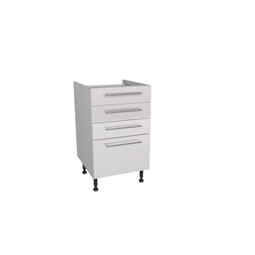 Gower Rapide+ Paris White 4 Drawer Unit 500mm