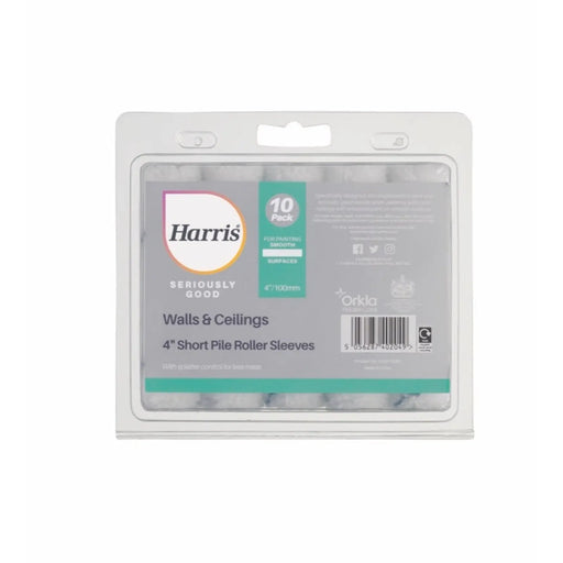 Harris Seriously Good Walls & Ceilings Short Pile Sleeve 4" Pack 10