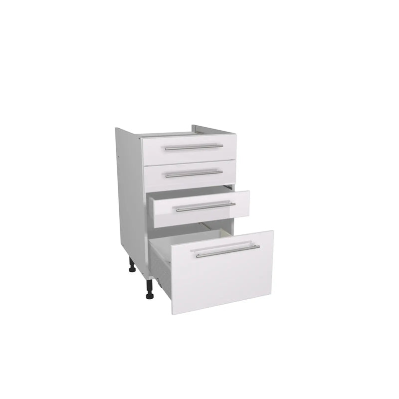 Gower Rapide+ Paris White 4 Drawer Unit 500mm