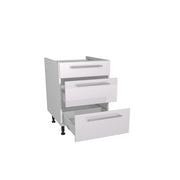 Gower Rapide+ Paris White 3 Drawer Unit 600mm